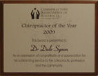 Chiropractor of the Year award